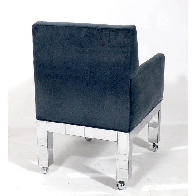 Set of Eight Chrome Cityscape Dining Chairs by Paul Evans for Directional For Sale - Image 15 of 18