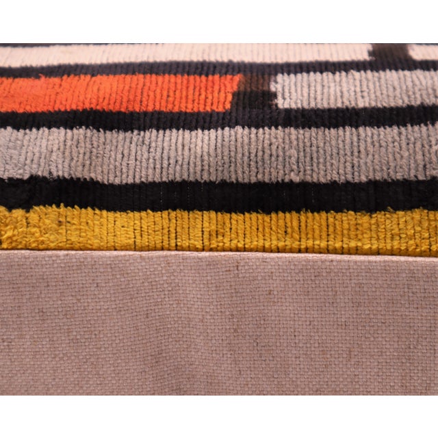 Contemporary Multi Color Velvet Throw Pillow & Down Insert For Sale - Image 4 of 8