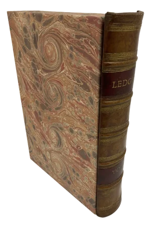 Leather Book Box - Ledger