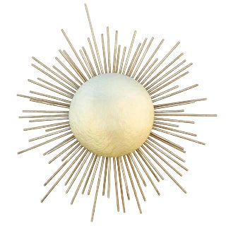 Sconce In Hammered Brass For Sale