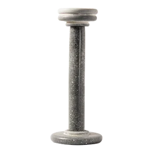 Seguso Vetri D’Arte Murano Black and White Scavo Glass Candle Holder