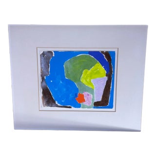 Small Abstract Watercolour Painting by Frances Desloge For Sale