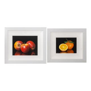 Patrick Lodwitz Fruit Still Life Scenes Oil, 2 For Sale