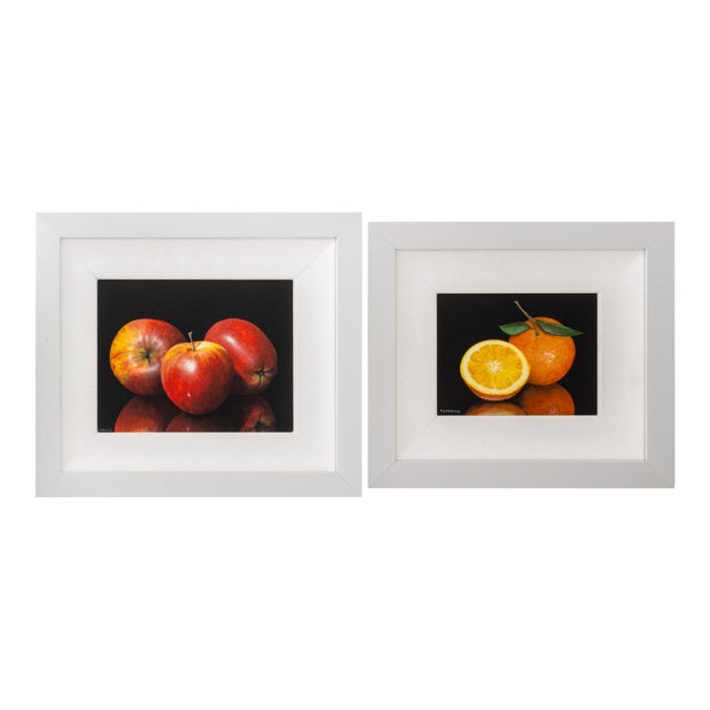 Patrick Lodwitz Fruit Still Life Scenes Oil, 2 For Sale