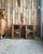 Pair of art deco display cabinets from the 1920s-1930s in solid oak, likely originally from the upper section of an...