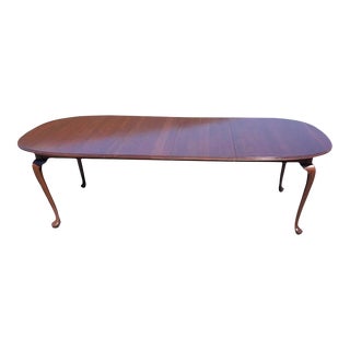 Ethan Allen Solid Cherry Extension Dining Room Table For Sale