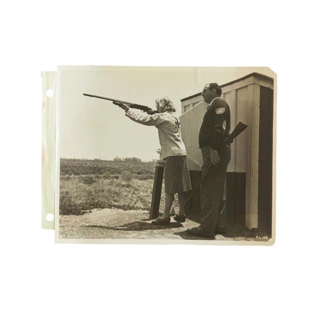 Vintage Carole Lombard Photograph Shooting For Sale
