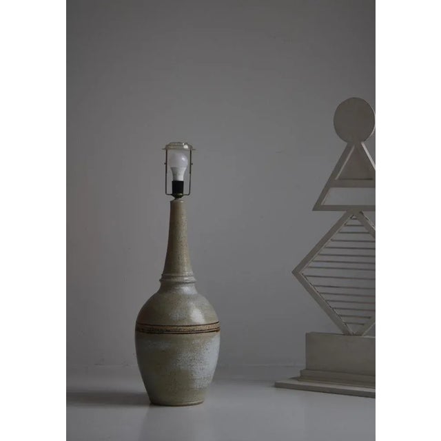Large Ceramics Table Lamp by Løvemose Keramik, Denmark, 1960s For Sale - Image 9 of 11