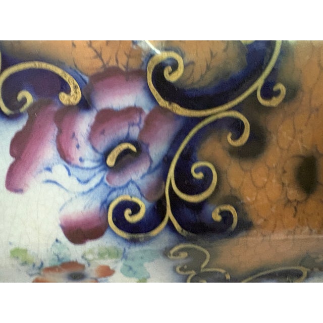 Large Mid 19th Century Unmarked Polychrome Platter For Sale - Image 13 of 18