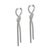 Modern Kwiat Entwine Collection Platinum 2.05ctw Pave Diamond Knotted Drop Earrings, Pair For Sale - Image 3 of 7