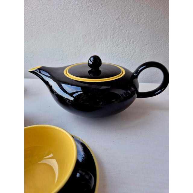 1950s Mid-Century Modern Tea Set by Villeroy & Boch, 1950s, Set of 9 For Sale - Image 5 of 12