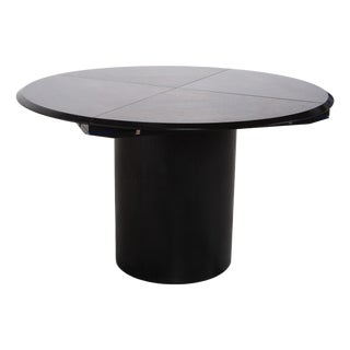 Quadrondo Wooden Dining Table in Black and Blue with Manual Function by Rosenthal For Sale