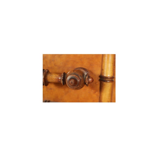 Late 19th Century Paine Furniture Co. Faux Bamboo Birdseye Maple Wellington Chest For Sale - Image 14 of 16