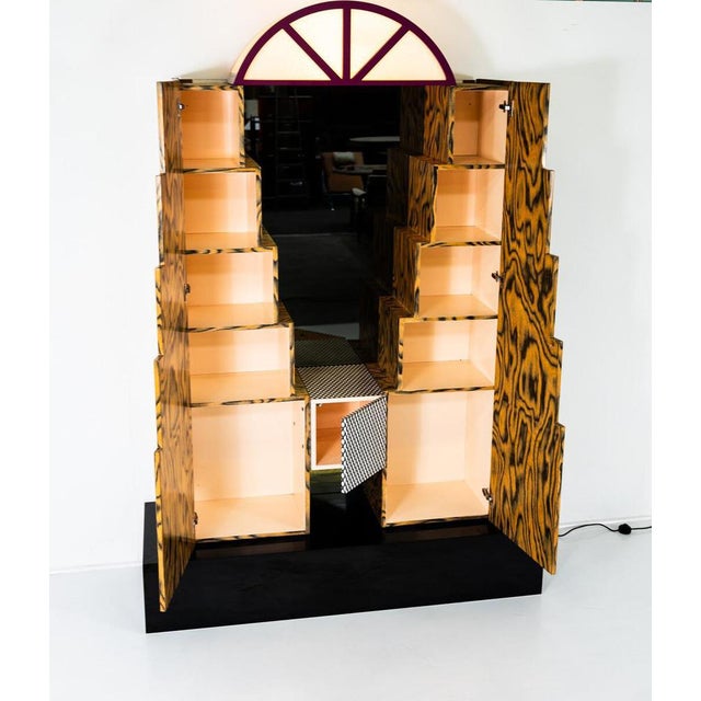 Storage Unit with Light and Mirror by Studio Mundici for Area Casa, 1980s For Sale - Image 9 of 10