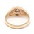 Modern 0.70ctw Flush Set 3 Diamond Ring, 14k Yellow Gold, Ring Size 7, Engagement For Sale - Image 3 of 5