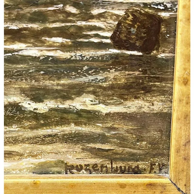 Dutch After Mesdag the Hague Earthenware Tile Wall Plate from Rozenburg, 1900s For Sale - Image 9 of 10