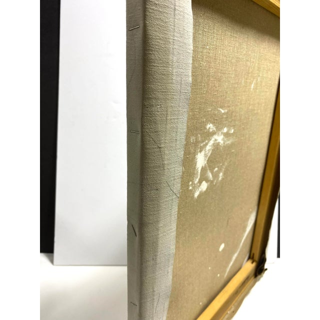 Mid Century Impressionist Style Portrait Painting For Sale - Image 10 of 10