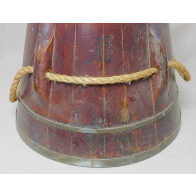 Antique Primitive Asian Wooden Rice Barrel Chairish