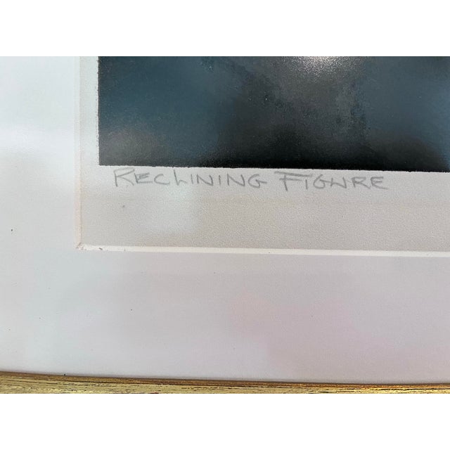 1970s Artist’s Proof “Reclining Figure” by Francis Kelly | Framed British Figurative Print For Sale In West Palm - Image 6 of 9