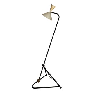 Floor Lamp with Swing Arm, France, 1950 For Sale