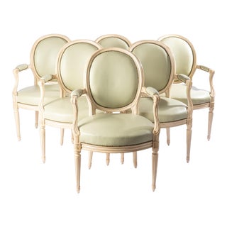 Late 20th Century French XVI Style Chairs - Set of 6 For Sale