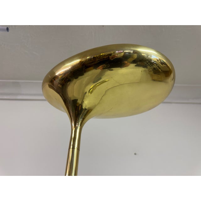 Metal Italian Sculptural Brass Floor Lamp from Santoni, 1970s For Sale - Image 7 of 14