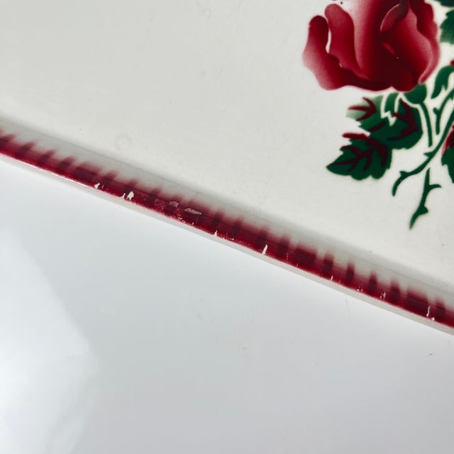 Maroon Moka-Prima Cake Dish from Sarreguemines and Digoin, 1920s-1950s For Sale - Image 8 of 13