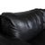 Black Leather Conseta Four-Seater Sofa from Cor For Sale - Image 5 of 11