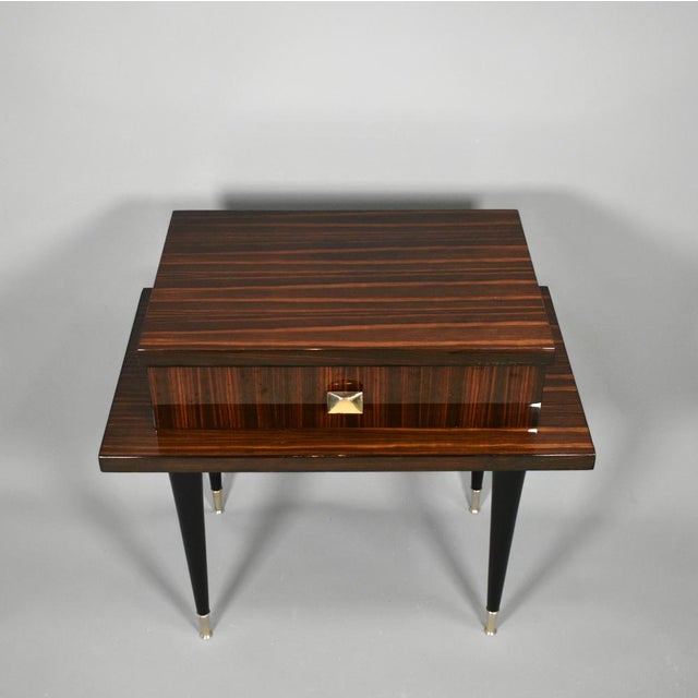 Mid-Century French Macassar Ebony Cabinet, 1970s For Sale - Image 4 of 15