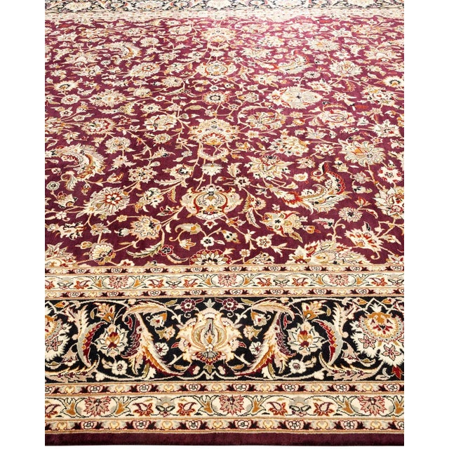 Solo Rugs Mogul, One-of-a-Kind Hand-Knotted Area Rug in Red, 9' 2" x 11' 8" For Sale - Image 4 of 8