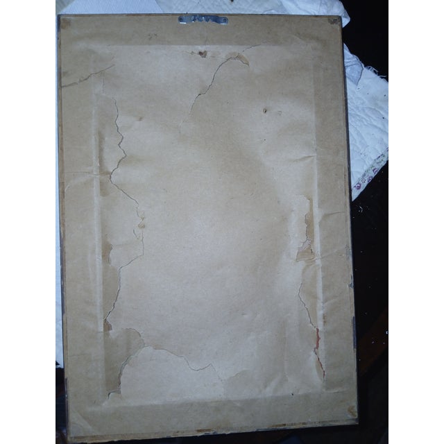 1990s Vintage Victorian Style Mirror With Gilded Deep Well Wood Frame For Sale - Image 5 of 5