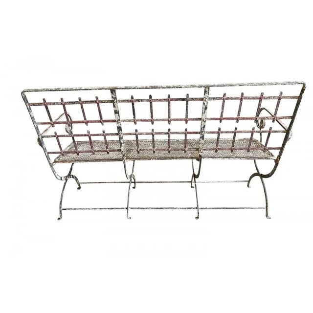 Late 19th Century French 19th Century Iron Garden Bench For Sale - Image 5 of 11