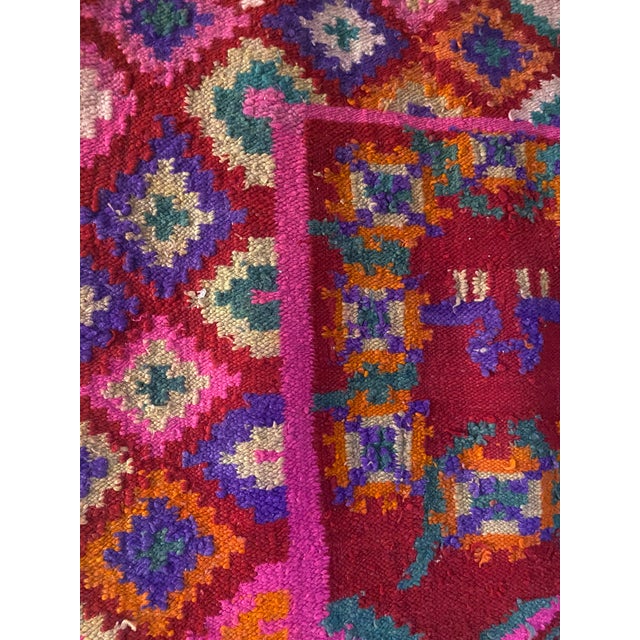 Mid-Late 20th Century Vintage Peruvian Andean Pictorial Wool Textile Wall Hanging (69' X 57.5") For Sale - Image 6 of 13