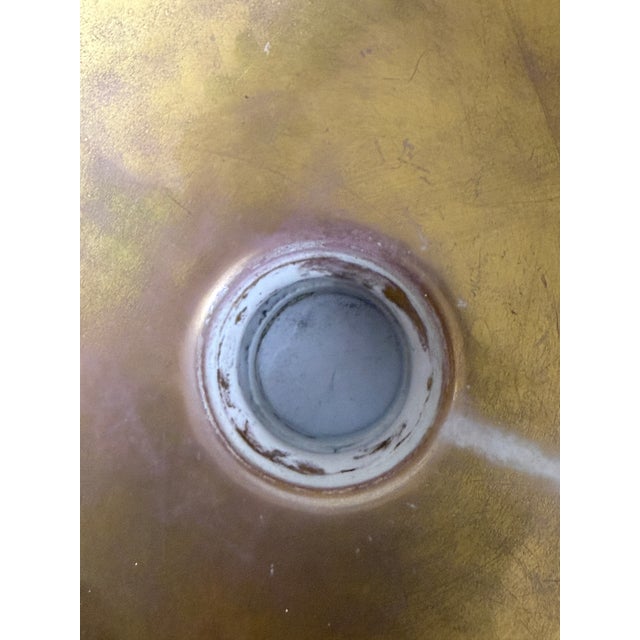 Gold Vintage Sherle Wagner Italian Porcelain Undermount Sink With Gold Interior For Sale - Image 8 of 17