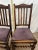 Brown Antique Chairs Set of Four, Barley Twist Accent, Solid Oak, Lavender Seats For Sale - Image 8 of 11