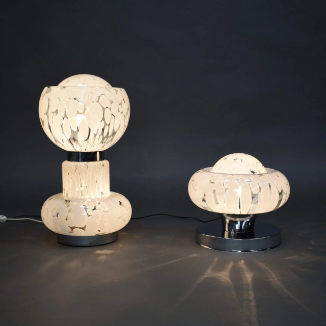 Italian Murano Glass Table Lamp, 1970s For Sale - Image 9 of 10