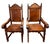 1950s Set of 6 Spanish Renaissance Revival Dining Chairs, Two Arm Chairs, Four Side Chairs For Sale - Image 10 of 15