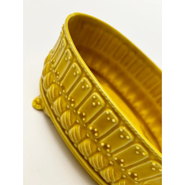 1950s Mid-Century Modern Yellow California Footed Console Planter ...