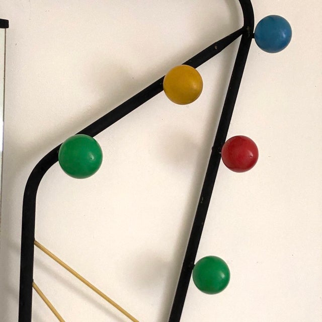 Black Vintage Coat Rack, 1960s For Sale - Image 8 of 9