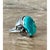 Vintage Boho Navajo Turquoise Ring Set in Sterling Silver 8 For Sale In West Palm - Image 6 of 12