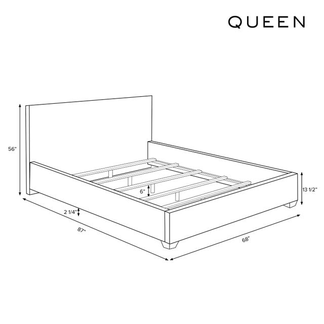 Transitional Stoffer Home x Cloth & Company Julia Wingback Bed in Mini Gingham Burlap, Queen For Sale - Image 3 of 7