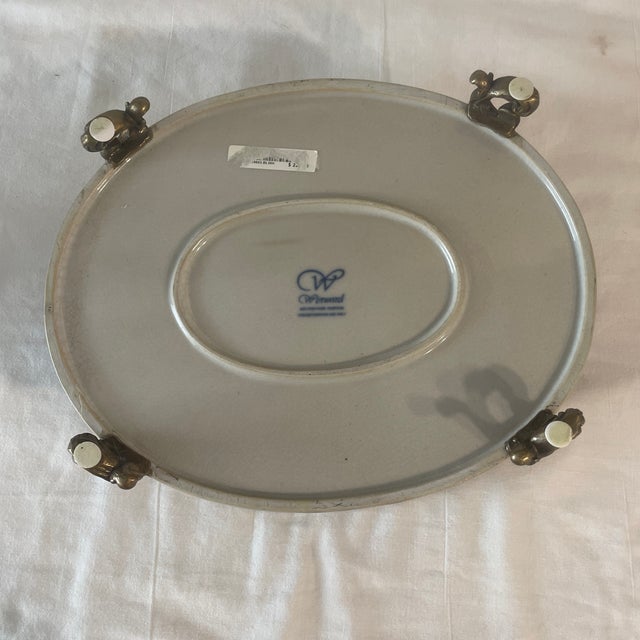 Late 20th Century Winward Home Blue and White Planter For Sale - Image 5 of 6