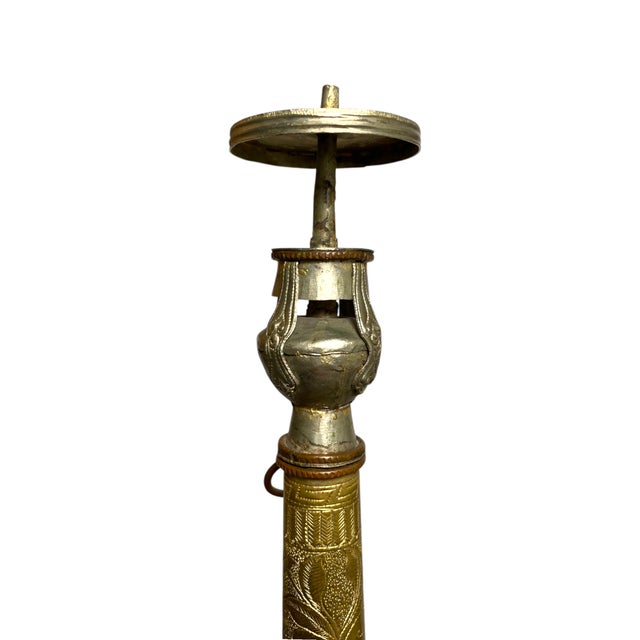 Antique Tibetan Gyaling Instrument 22.5" Rgya Gling Buddhist Ceremonial Decor For Sale - Image 13 of 17