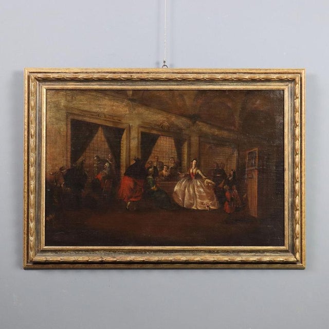 Parlour of the Nuns of San Zaccaria, Oil on Canvas, Framed For Sale - Image 11 of 11