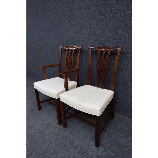 Hickory Chair Co. Chippendale Style Mahogany Dining Chairs – Set of 6 For Sale - Image 12 of 16