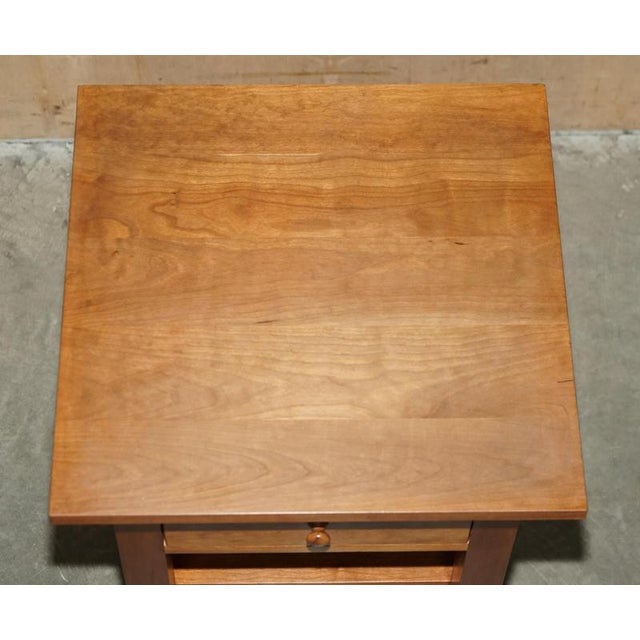 Wood Cherrywood Side Tables or Nightstands from Harrods London, Set of 2 For Sale - Image 7 of 18