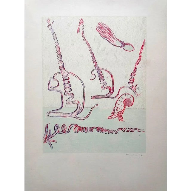Max Ernst, Surrealist Composition, Rare Lithograph, 1974 For Sale - Image 4 of 4