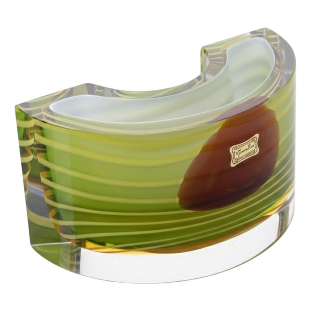 Vintage Czechoslovakian Bowl by Egermann, 1970s For Sale