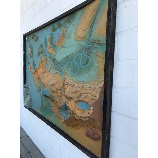 Volcano Mountain Range School Wall Map, 1950s For Sale - Image 11 of 18