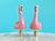 Figurative Pink Flamingo Lamp Finials - A Matching Pair For Sale - Image 3 of 9